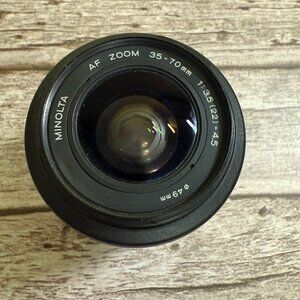 Minolta AF Zoom Lens 35-70mm, 1:3.4-4.5, 49mm, AF LOOM One Lens Cap